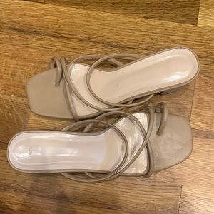 Strappy beige sandals